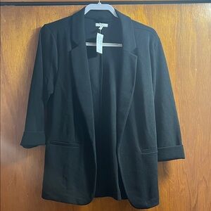 Maurices Black Open-Front Blazer Jacket